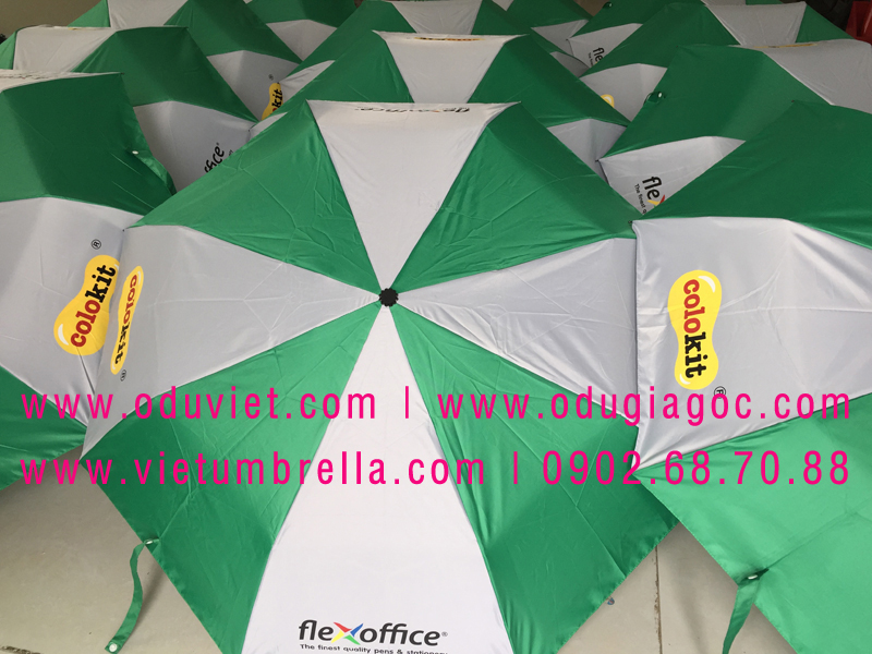 xưởng sản xuất ô dù cầm tay in logo quảng cáo